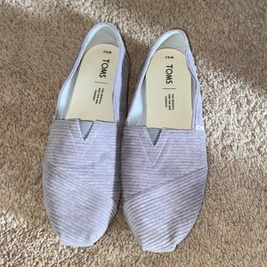 Toms Gray Corduroy 8.5